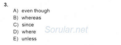 Bağlamsal Dilbilgisi 4 2014 - 2015 Dönem Sonu Sınavı 3.Soru
