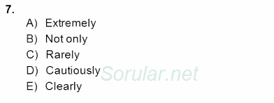 Bağlamsal Dilbilgisi 4 2014 - 2015 Dönem Sonu Sınavı 7.Soru