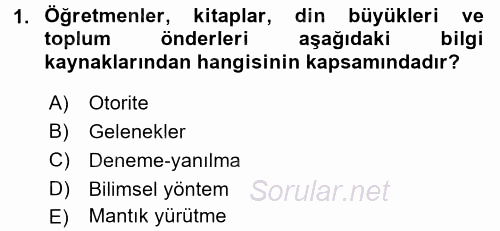 Sağlık Hizmetlerinde Araştırma Ve Değerlendirme 2017 - 2018 3 Ders Sınavı 1.Soru