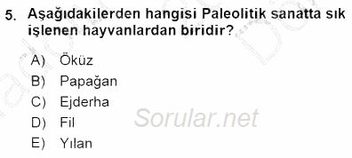 Akdeniz Uygarlıkları Sanatı 2015 - 2016 Dönem Sonu Sınavı 5.Soru