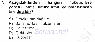 Marka İletişimi Tasarımı ve Uygulamaları 2014 - 2015 Ara Sınavı 3.Soru