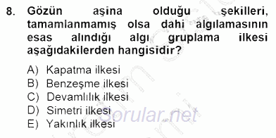 Marka İletişimi Tasarımı ve Uygulamaları 2014 - 2015 Ara Sınavı 8.Soru