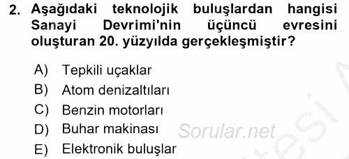 Ekonominin Güncel Sorunları 2016 - 2017 3 Ders Sınavı 2.Soru