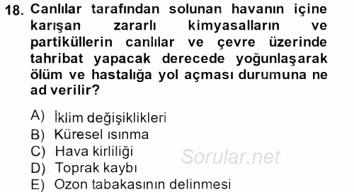 İnsan ve Toplum 2013 - 2014 Ara Sınavı 18.Soru