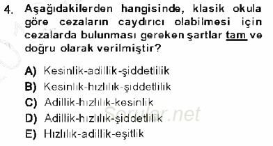 Kriminoloji 2013 - 2014 Dönem Sonu Sınavı 4.Soru