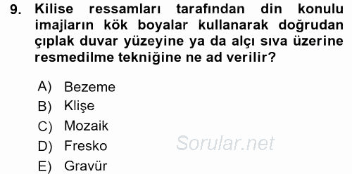 İletişim Ortamları Tasarımı 2015 - 2016 Ara Sınavı 9.Soru