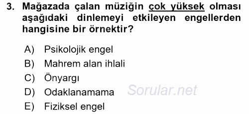 Müşteri İlişkileri Yönetimi 2015 - 2016 Dönem Sonu Sınavı 3.Soru