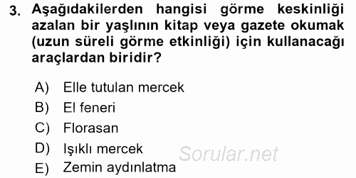 Fiziksel Rehabilitasyon 2016 - 2017 Dönem Sonu Sınavı 3.Soru