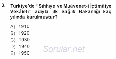 Veteriner Hizmetleri Mevzuatı ve Etik 2014 - 2015 Dönem Sonu Sınavı 3.Soru