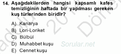 Temel Klinik Bilgisi 2014 - 2015 Dönem Sonu Sınavı 14.Soru