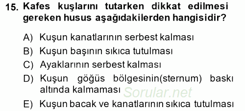 Temel Klinik Bilgisi 2014 - 2015 Dönem Sonu Sınavı 15.Soru