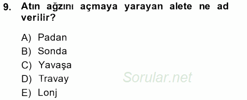 Temel Klinik Bilgisi 2014 - 2015 Dönem Sonu Sınavı 9.Soru