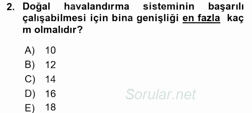 Tarımsal Yapılar ve Sulama 2015 - 2016 Dönem Sonu Sınavı 2.Soru