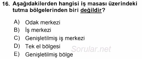Verimlilik Yönetimi 2015 - 2016 Dönem Sonu Sınavı 16.Soru