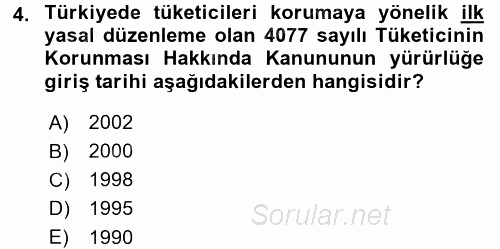 Verimlilik Yönetimi 2015 - 2016 Dönem Sonu Sınavı 4.Soru