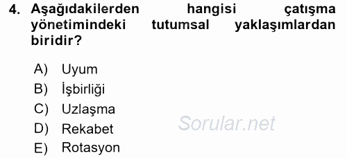 Sosyal Psikoloji 2 2015 - 2016 Ara Sınavı 4.Soru