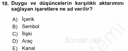 Aile Sağlığı 2016 - 2017 Ara Sınavı 10.Soru