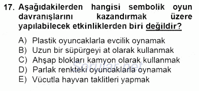 Özel Eğitim 2014 - 2015 Dönem Sonu Sınavı 17.Soru