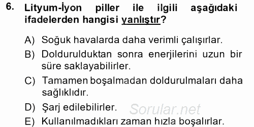 Sayısal Fotoğrafa Giriş 2014 - 2015 Ara Sınavı 6.Soru