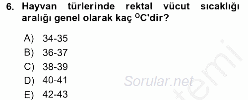 Temel Klinik Bilgisi 2016 - 2017 3 Ders Sınavı 6.Soru