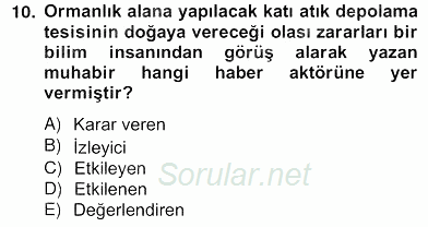 Haber Toplama Teknikleri 2012 - 2013 Ara Sınavı 10.Soru