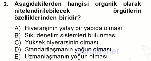 Yenilik Yönetimi 2014 - 2015 Ara Sınavı 2.Soru