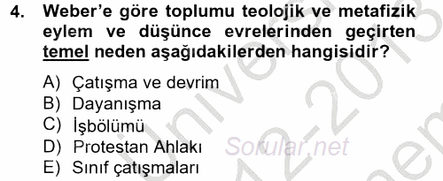 Ekonominin Güncel Sorunları 2012 - 2013 Dönem Sonu Sınavı 4.Soru