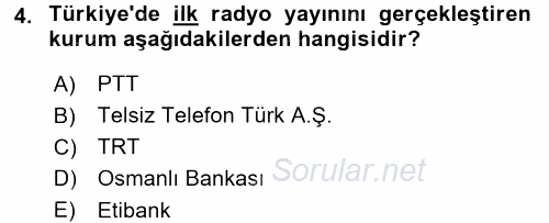 İletişim Ortamları Tasarımı 2017 - 2018 3 Ders Sınavı 4.Soru