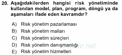 Spor Yönetimi 2017 - 2018 Dönem Sonu Sınavı 20.Soru