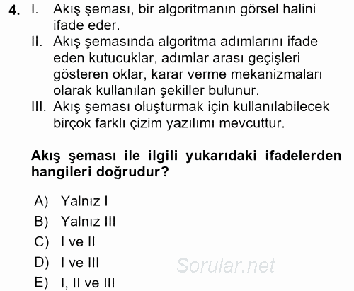 Programlama Ve Algoritmalar 2017 - 2018 Ara Sınavı 4.Soru