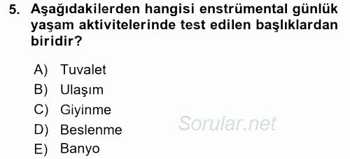 Bakım Elemanı Yetiştirme Ve Geliştirme 1 2016 - 2017 Ara Sınavı 5.Soru