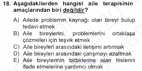 Birey ve Davranış 2012 - 2013 Dönem Sonu Sınavı 18.Soru