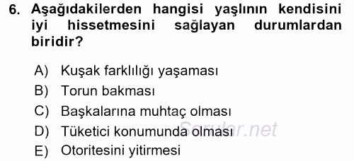 Bakım Elemanı Yetiştirme Ve Geliştirme 1 2016 - 2017 Dönem Sonu Sınavı 6.Soru