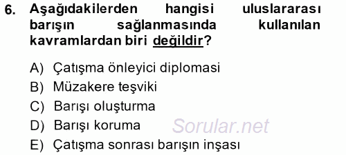 Uluslararası Kamu Maliyesi 2014 - 2015 Tek Ders Sınavı 6.Soru