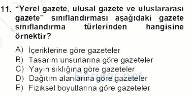 Marka İletişimi Tasarımı ve Uygulamaları 2012 - 2013 Dönem Sonu Sınavı 11.Soru