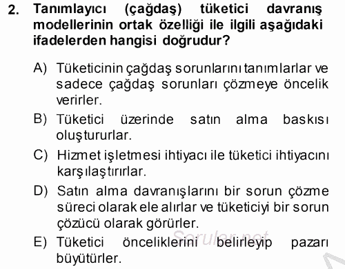 Hizmet Tasarımı 2014 - 2015 Dönem Sonu Sınavı 2.Soru