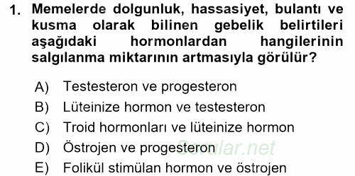 Çocuk Gelişimde Normal Ve Atipik Gelişim 2015 - 2016 Ara Sınavı 1.Soru