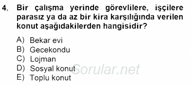 Bina ve Yapım Bilgisi 2014 - 2015 Dönem Sonu Sınavı 4.Soru