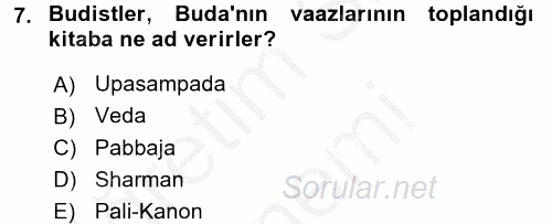 Eğitim Tarihi 2016 - 2017 Ara Sınavı 7.Soru