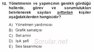 Medya Ekonomisi ve İşletmeciliği 2014 - 2015 Dönem Sonu Sınavı 10.Soru
