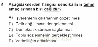 Medya Ekonomisi ve İşletmeciliği 2014 - 2015 Dönem Sonu Sınavı 9.Soru
