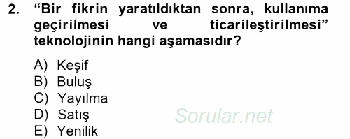 Dış Ticarette Bilgisayar Uygulamaları 2012 - 2013 Ara Sınavı 2.Soru