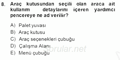 Sayısal Fotoğraf İşleme Teknikleri 2014 - 2015 Ara Sınavı 8.Soru