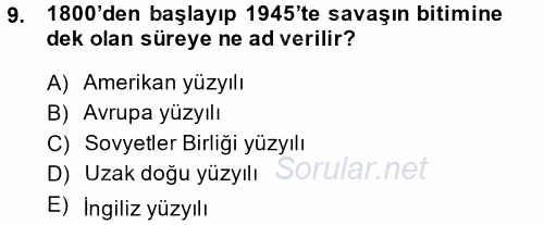 Ekonominin Güncel Sorunları 2013 - 2014 Ara Sınavı 9.Soru