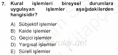 Anayasa 2 2013 - 2014 Ara Sınavı 7.Soru