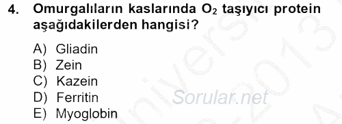 Gıda Bilimi ve Teknolojisi 2012 - 2013 Ara Sınavı 4.Soru
