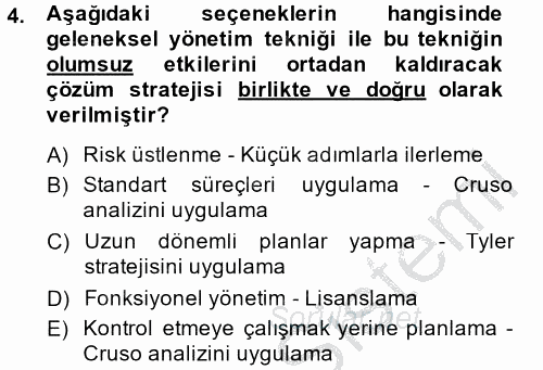 Girişimcilik 2014 - 2015 Dönem Sonu Sınavı 4.Soru Girişimcilik 2014 - 2015 Dönem Sonu Sınavı 4.Soru