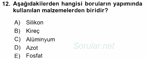 Ulaştırma Sistemleri 2017 - 2018 Dönem Sonu Sınavı 12.Soru