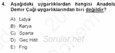 Akdeniz Uygarlıkları Sanatı 2014 - 2015 Dönem Sonu Sınavı 4.Soru