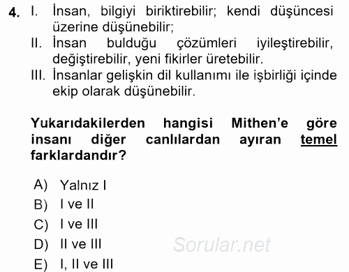 Bilgi Ekonomisi 2017 - 2018 Dönem Sonu Sınavı 4.Soru